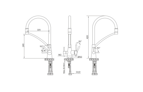 Смеситель для кухни Paulmark SIEGEN Si213111-331 на раковину белый - фото 3